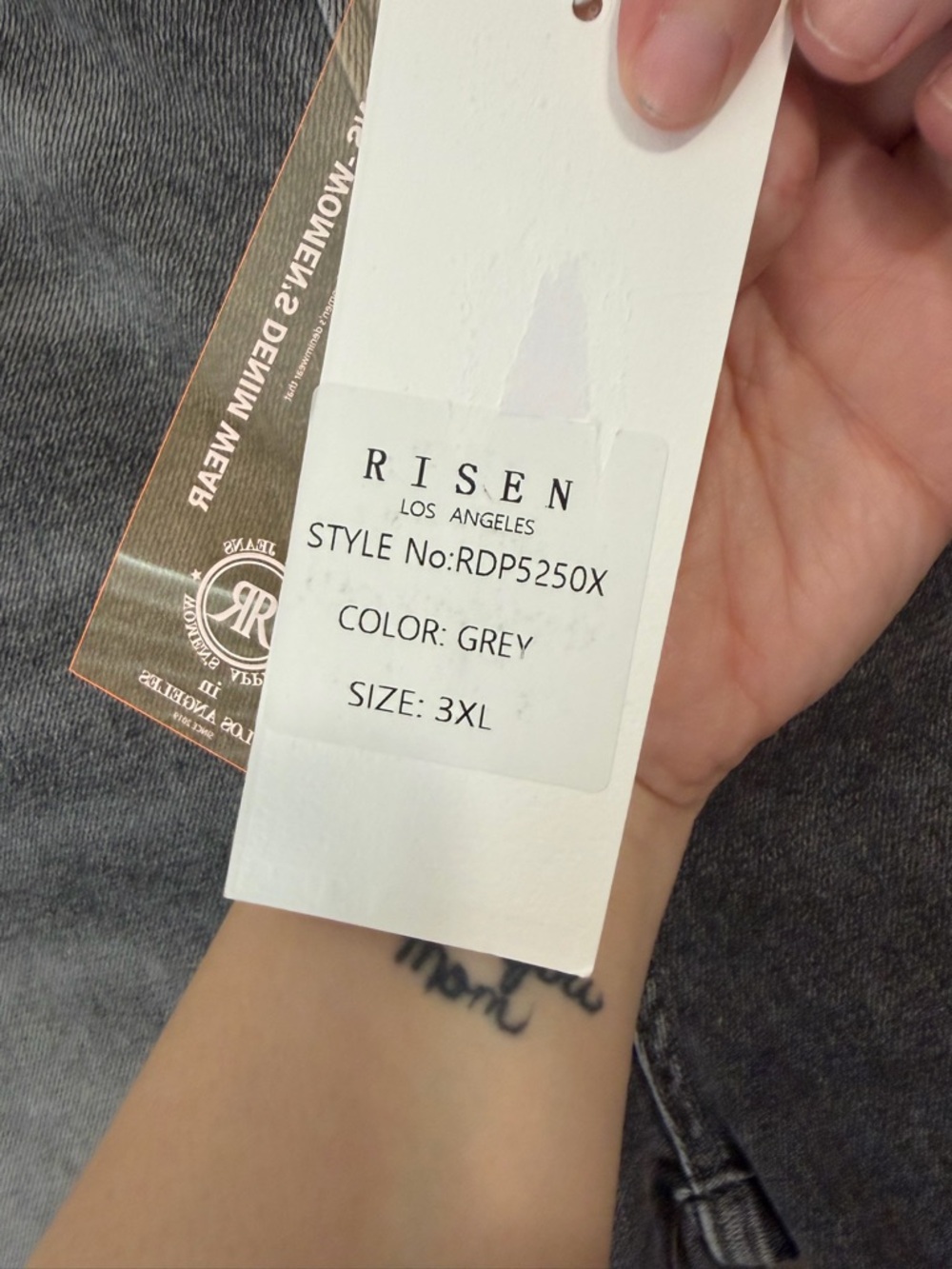 Risen High-Rise Faded Black Jeans - Picture 5 of 14